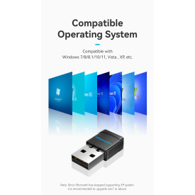 USB WiFi адаптер Vention KDRB0, Black