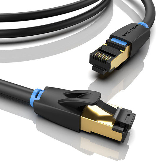 Мрежови кабел Vention LAN SFTP Cat.8 Patch Cable - 1M Black 40Gbps - IKABF
