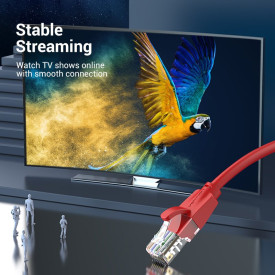 Мрежови кабел Vention LAN UTP Cat.6 Patch Cable - 1M Red - IBERF