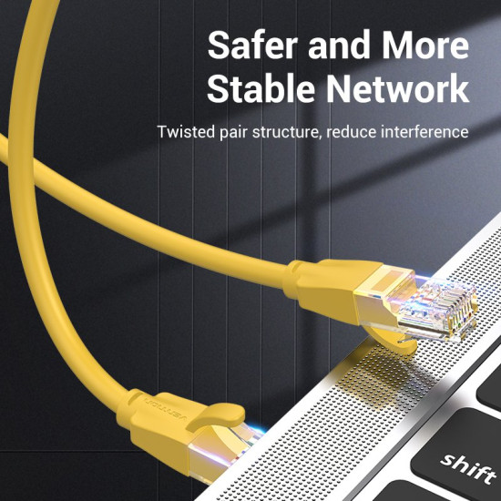 Мрежови кабел Vention LAN UTP Cat.6 Patch Cable - 2M Yellow - IBEYH