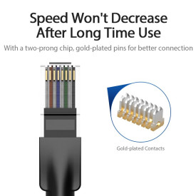 Мрежови кабел Vention LAN UTP Cat.6 Patch Cable - 5M Black - IBEBJ