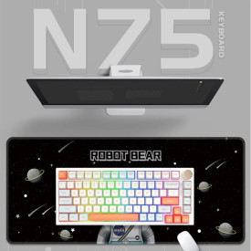 Клавиатура VGN Professional Gaming Mechanical Keyboard N75 RGB Caribbean Blue - Power Silver Switches [Linear]