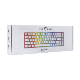 Клавиатура White Shark Gaming Keyboard RONIN - Membrane Switches (English US), White