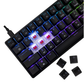 Клавиатура White Shark Gaming Mechanical Keyboard SHINOBI 2 - YUSYA 5P Red Switches (English US), Black