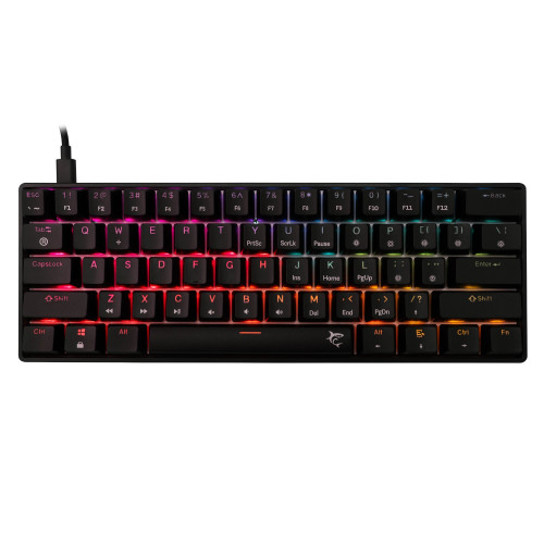 Клавиатура White Shark Gaming Mechanical Keyboard SHINOBI 2 - YUSYA 5P Red Switches (English US), Black