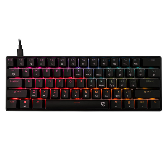 Клавиатура White Shark Gaming Mechanical Keyboard SHINOBI 2 - YUSYA 5P Red Switches (English US), Black