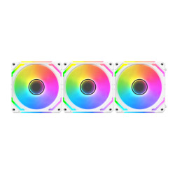 Комплект вентилатори Xigmatek Fan Pack 3-in-1 3x120mm - Starlink Ultra Arctic - Infinity Mirror, A-RGB