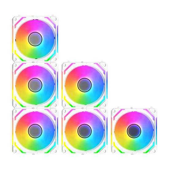 Комплект вентилатори Xigmatek Fan Pack 3-in-1 3x120mm - Starlink Ultra Arctic - Infinity Mirror, A-RGB