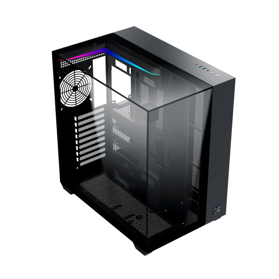 Кутия за компютър Xigmatek Case ATX - AQUA V - 7 ARGB Fans, Black