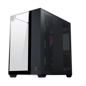 Кутия за компютър Xigmatek Case ATX - AQUA V - 7 ARGB Fans, Black