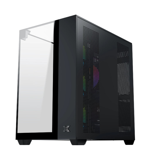 Кутия за компютър Xigmatek Case ATX - AQUA V - 7 ARGB Fans, Black