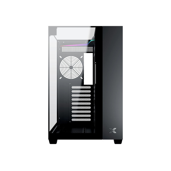 Кутия за компютър Xigmatek Case ATX - AQUA V - 7 ARGB Fans, Black