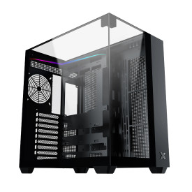Кутия за компютър Xigmatek Case ATX - AQUA V - 7 ARGB Fans, Black