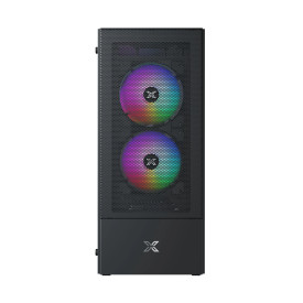 Кутия за компютър Xigmatek Hero II Air 3F - RGB, Tempered Glass, Black
