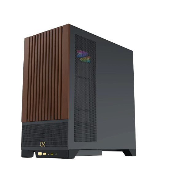 Кутия за компютър Xigmatek Case EATX - Endorphin WD, Addressable RGB, Wood