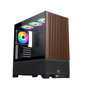 Кутия за компютър Xigmatek Case EATX - Endorphin WD, Addressable RGB, Wood