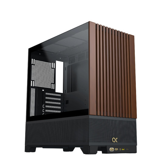 Кутия за компютър Xigmatek Case EATX - Endorphin WD, Addressable RGB, Wood