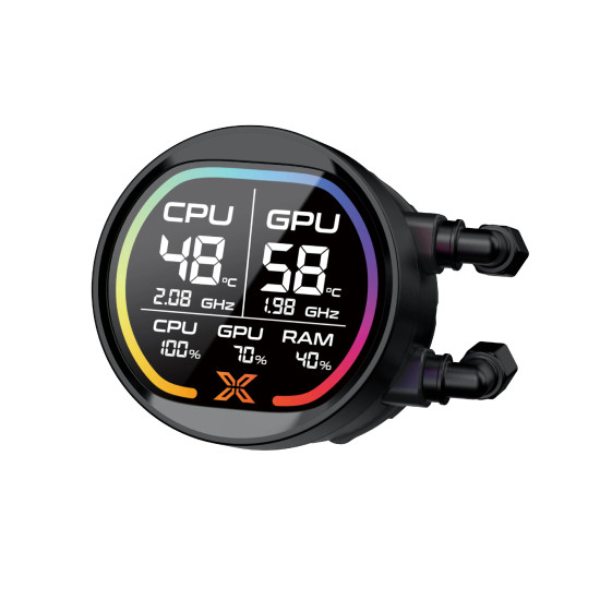Водно охлаждане Xigmatek Water Cooling LK Pro 360 Digital - 2.7 inch Digital LCD Display