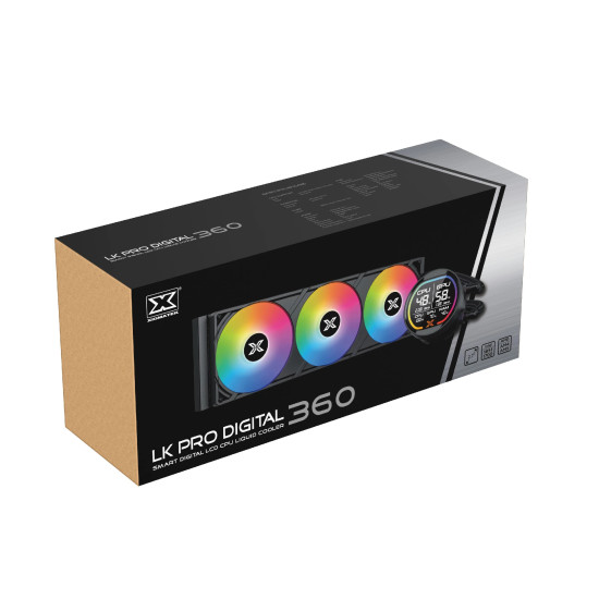 Водно охлаждане Xigmatek Water Cooling LK Pro 360 Digital - 2.7 inch Digital LCD Display