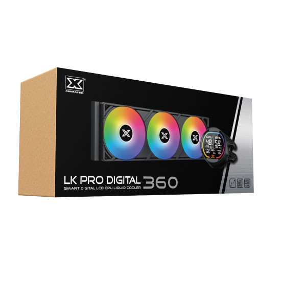 Водно охлаждане Xigmatek Water Cooling LK Pro 360 Digital - 2.7 inch Digital LCD Display