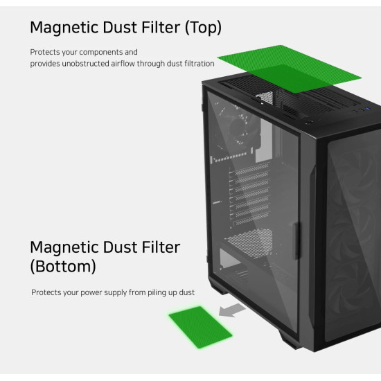 Кутия за компютър Zalman Case ATX - I3 NEO TG Black - aRGB, Tempered Glass