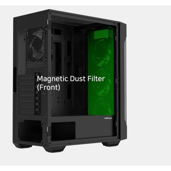 Кутия за компютър Zalman Case ATX - I3 NEO TG Black - aRGB, Tempered Glass