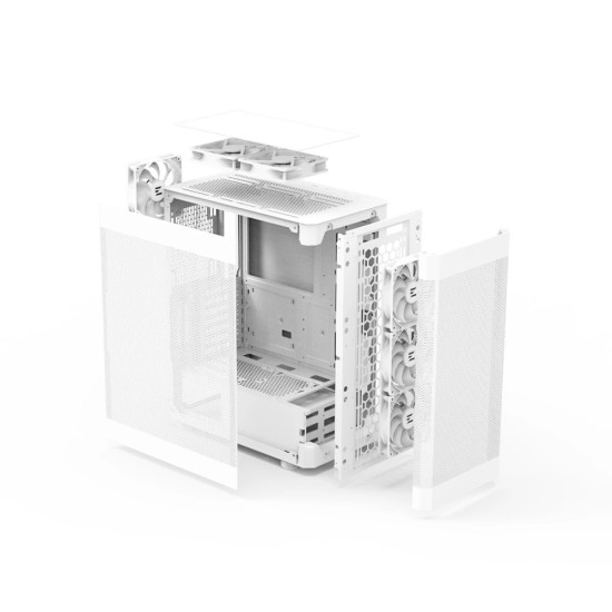 Кутия за компютър Zalman Case ATX - I4 White - Full Mesh, 6 fans included