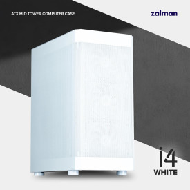 Кутия за компютър Zalman Case ATX - I4 White - Full Mesh, 6 fans included