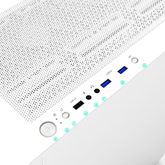 Кутия за компютър Zalman Case ATX - I4 White - Full Mesh, 6 fans included