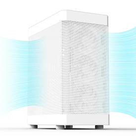 Кутия за компютър Zalman Case ATX - I4 White - Full Mesh, 6 fans included