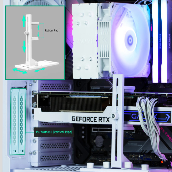 Кутия за компютър Zalman Case ATX - I4 White - Full Mesh, 6 fans included