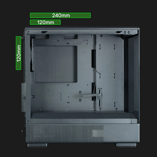 Кутия за компютър Zalman Case mATX - P10 Black