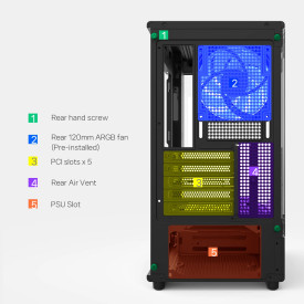 Кутия за компютър Zalman Case mATX - P10 Black