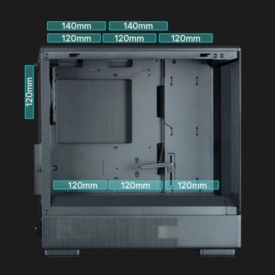 Кутия за компютър Zalman Case mATX - P10 Black