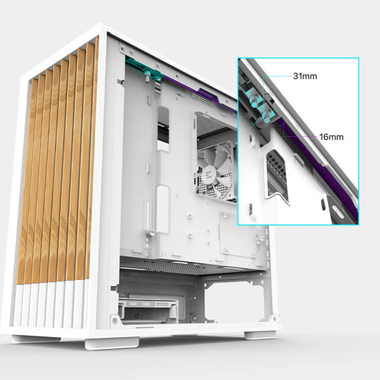 Кутия за компютър Zalman P10 NAMU, White