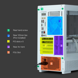 Кутия за компютър Zalman P10 NAMU, White