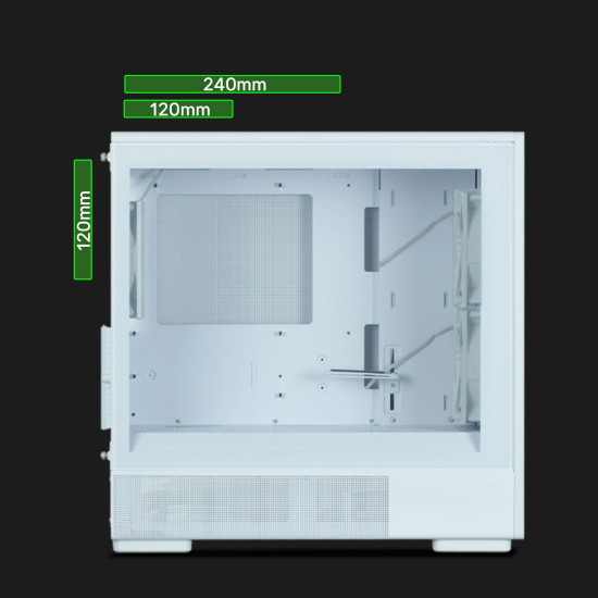 Кутия за компютър Zalman P10 NAMU, White