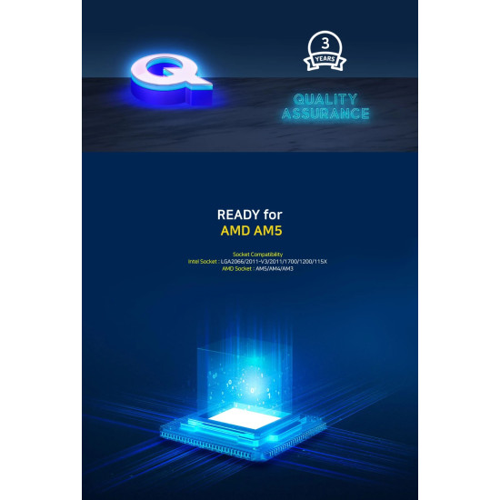 Водно охлаждане Zalman Water Cooling ALPHA 28 BLACK - Addressable RGB - LGA1700/AM5