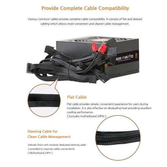 Захранване Zalman PSU GigaMax 550W Bronze ZM550-GVII