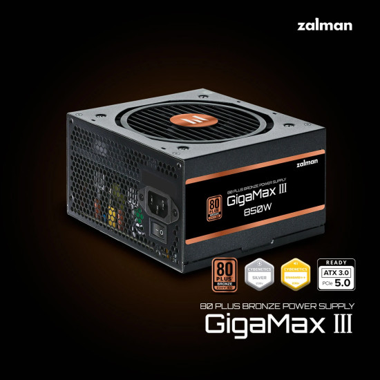 Захранване Zalman PSU GigaMax III ATX 3.0 850W Bronze - ZM850-GV3