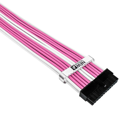 Комплект модинг кабели 1stPlayer Custom Modding Cable Kit Pink/White - ATX24P, EPS, PCI-e - PKW-001