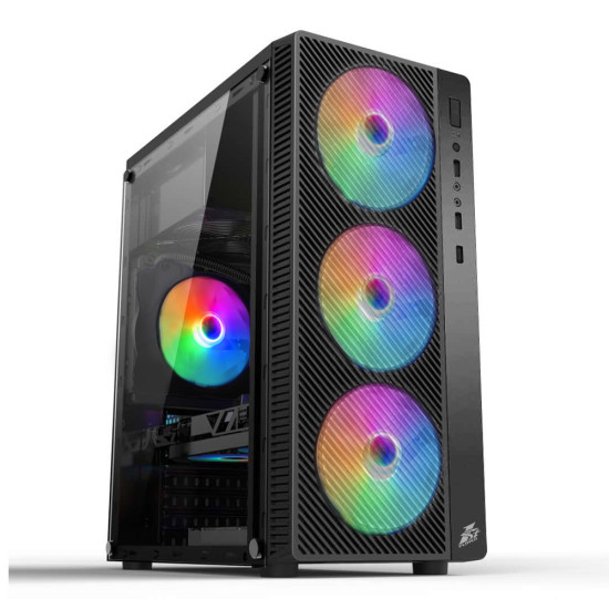 Кутия за компютър 1stPlayer Gaming Case ATX - A7 RGB - included 500W PSU, 4 Fans