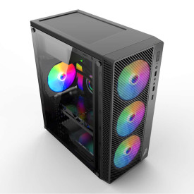 Кутия за компютър 1stPlayer Gaming Case ATX - A7 RGB - included 500W PSU, 4 Fans
