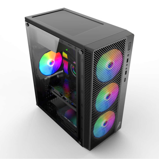 Кутия за компютър 1stPlayer Gaming Case ATX - A7 RGB - included 500W PSU, 4 Fans