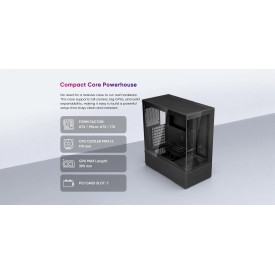 Кутия за компютър 1stPlayer Case ATX - Crystal Vision CV7 Black
