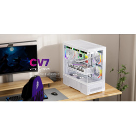 Кутия за компютър 1stPlayer Case ATX - Crystal Vision CV7 Black