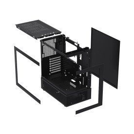 Кутия за компютър 1stPlayer Case ATX - MIKU Mi7-A Black - Reversed fans included