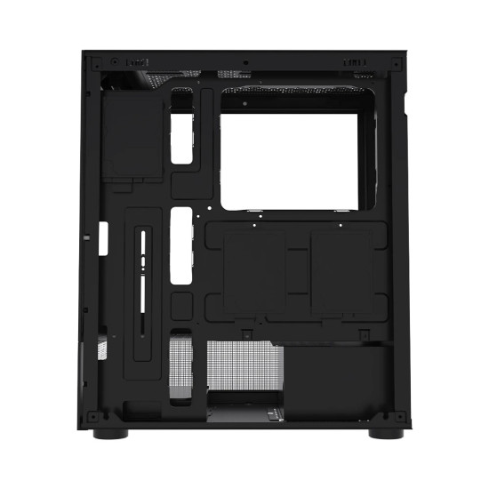 Кутия за компютър 1stPlayer Case ATX - MIKU Mi7-A Black - Reversed fans included
