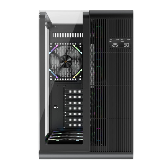 Кутия за компютър 1stPlayer Case ATX - RT7 Black - LED display