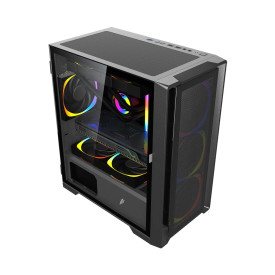 Кутия за компютър 1stPlayer Case mATX - TRILOBITE T4 Mesh Black